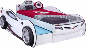 CARBED Кровать-машина Coupe с выдвижной кроватью White 20.03.1310.00 в Удачном - udachnyj.mebel54.com | фото