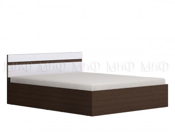 Ким кровать с подъемным механизмом 1,4 (Венге/белый глянец) в Удачном - udachnyj.mebel54.com | фото