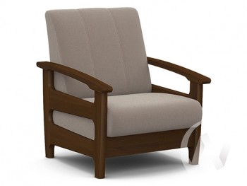 Кресло для отдыха Омега (орех лак/CATANIA COCOA) в Удачном - udachnyj.mebel54.com | фото
