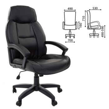 Кресло офисное BRABIX Formula EX-537 (черный) в Удачном - udachnyj.mebel54.com | фото