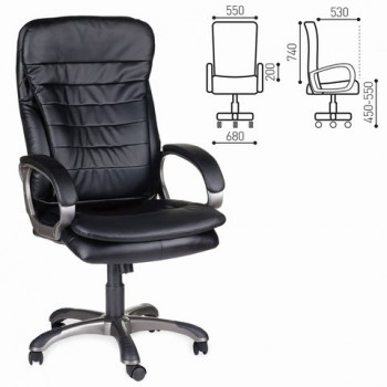 Кресло офисное BRABIX Omega EX-589 (черное) в Удачном - udachnyj.mebel54.com | фото
