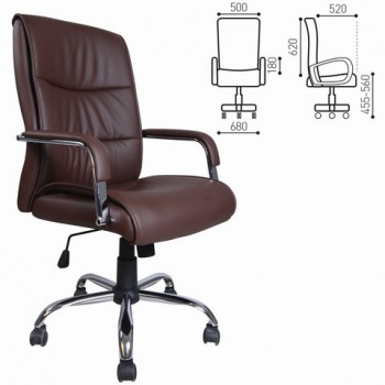 Кресло офисное BRABIX Space EX-508 (коричневый) в Удачном - udachnyj.mebel54.com | фото