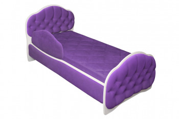 Кровать 170 Гармония 32 Фиолетовый (мягкий бортик) в Удачном - udachnyj.mebel54.com | фото