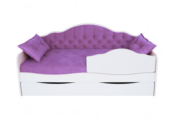 Кровать 170 серии Иллюзия Лайт 1 ящик 32 Фиолетовый (подушки) в Удачном - udachnyj.mebel54.com | фото