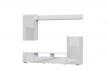 Мебель для гостиной МГС 4 (Белый/Белый глянец) в Удачном - udachnyj.mebel54.com | фото