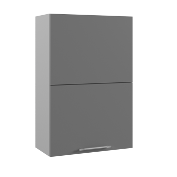 Ройс ПГПМ 600 Шкаф верхний Blum Aventos HF (Графит софт/корпус Серый) в Удачном - udachnyj.mebel54.com | фото